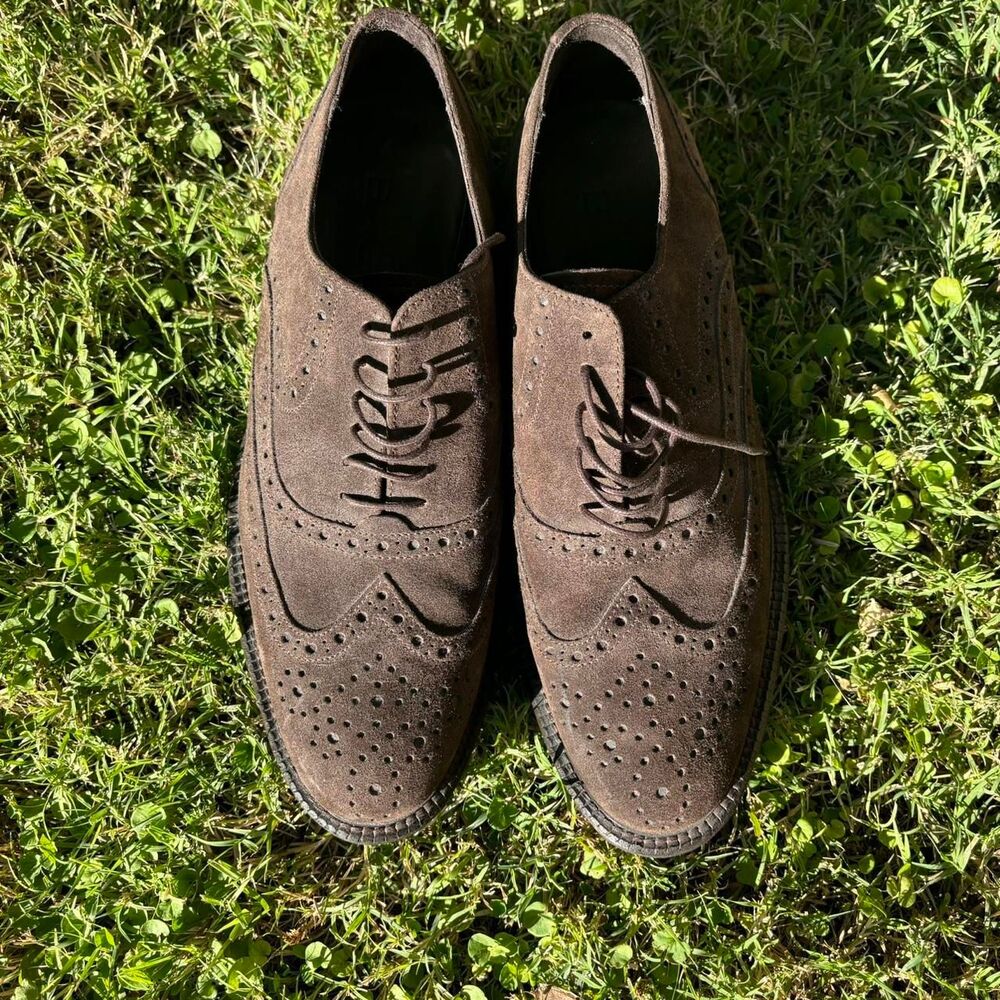 A-Testoni Men's Brown Oxfords